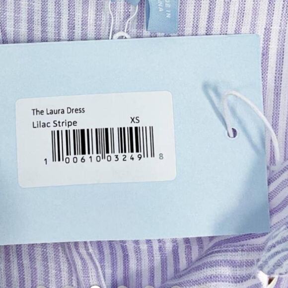 NWT Hill House The Laura Linen Lilac Button-Up Dress Size XS - Picture 8 of 10